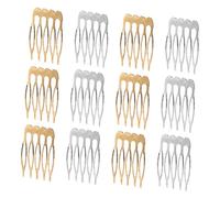 WOONEKY 12pcs Women Side Hair Combs Lightweight Hair Accessories for Daily Styling Reduces Breakage Knots Compact Practical Design