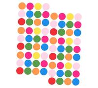WOONEKY 150pcs Colored Wooden Discs for Crafts Math Counters Game Chips for Early Education Counting Activities for Wood Rounds for Learning