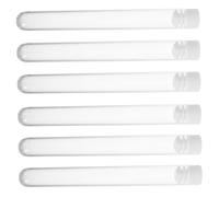 WOONEKY 15Pcs Clear Plastic Test Tubes with Caps for Eyelash Wand Holder Portable Storage Box for Makeup Brushes Halloween Christmas Party Supplies Versatile Organizer for Beauty