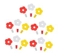 WOONEKY 15Pcs Creative Flower Shaped Hummingbird Feeding Tools with Small Outdoor Decorative Bee-like Feeders for Garden Easy to Fill and Hang Branch Pole