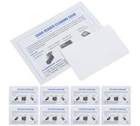 WOONEKY 15pcs Pos Machine Cleaning Cards for Chip Reader Deep Cleaning Compatible with Currency Counters Printers Optical Credit Devices Easy Insert Maintenance for Banks Shops