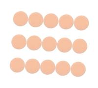 WOONEKY 15pcs Round Cotton Velour Makeup Gentle Cosmetic Applicators for Smooth Makeup Application for Face Powder Blush and Foundation Diameter Skin Tone