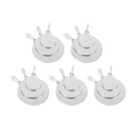 WOONEKY 15pcs Stainless Steel Shooting Targets Set 2cm 3cm 4cm Sizes for Precision Shooting Training Portable Archery Range Targets and Accessories