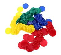 WOONEKY 160pcs Plastic Bingo Chips for Behavior Tokens Educational Math Counters Classroom Reward Discs Teaching Tokens for Learning and Play