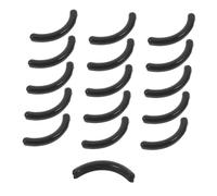 WOONEKY 16pcs Black Silicone Strip Refill Pads for Eyelash Curler Safe Easy to Replace