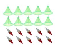 WOONEKY 16pcs Diamond Magnetic Needle Wing Shaped Magnetic Teaching Aid for Physics Experiments Stimulate Imagination and Hands Skills Science Education Random Color