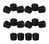 WOONEKY 16pcs Foosball Rod End Caps Plastic Replacement Covers Safety Protectors for Foosball Table Hardware Accessories Game Maintenance