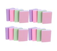 WOONEKY 16pcs Miniature Dollhouse Books Blank Tiny Notebooks for Pretend Play Seamlessly Fit Into Micro Landscape Library Bookshelf Fillers Portable Educational