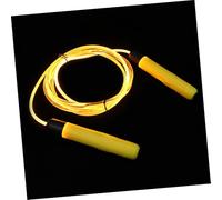 WOONEKY 1pc Adjustable LED Luminous Skipping Rope Glow the Dark Jump Rope for Fitness Exercise Weight Loss Durable Wear Resistant Workout Equipment for Use