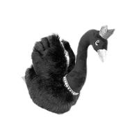 WOONEKY 1Pc Adorable Black Swan Plush Doll Soft Cuddly Home Decor for for Playtime and Room Decoration for Snuggling Random Color