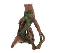 WOONEKY 1Pc Artificial Tree Trunk Aquarium Decoration Realistic Resin Stump Ornament for Fish Tank Adornment Underwater Landscape Decor Fish Shelter and Hideout Random Color