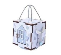 WOONEKY 1pc Busy Activity Cube Montessori Early Educational for Learning Plaything for Fine Motor Skills Development for Boys for Travel and Home Use