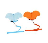 WOONEKY 1pc Cat Vest Breathable Pet Chest Strap Angel Shape Design Lightweight and Comfortable for Cats and Easy to Clean Orange