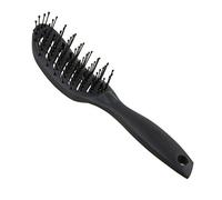 WOONEKY 1Pc Creative Curved Shaped Massage Comb Lightweight Abs Plastic Hairdressing Styling Tool for Women for Curly Hair and Scalp Massage Black