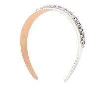 WOONEKY 1pc Fashionable Women Hair Band Rhinestone and Chain Decoration Simple Stylish Headdress for Girls Comfortable Wide Headband Accessory