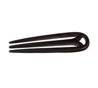 WOONEKY 1Pc Handmade Black Ebony Hairpin Vintage Decorative Hair Accessory for Women Elegant Chinese Style Headdress for Daily Wear and Performances