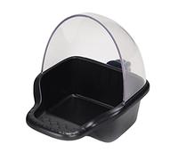 WOONEKY 1Pc Leakproof Pet Food Basin Spilling Bath Tub Bird Feeder Box for Parrots Durable Bite Resistant Design for Indoor Outdoor Use Easy to Clean