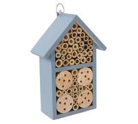 WOONEKY 1Pc Outdoor Garden Wooden Beehive House Insect Hotel Assembled Bug Shelter for Bees Pollinators Garden Decoration Encourages Nesting Habitat Your
