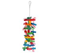 WOONEKY 1pc Parrot Chew Durable Bird Plaything for Caged Birds Safe Rope Reduces Boredom Engaging Chewing Fun for Macaws Conures and Lovebirds Random Color