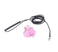 WOONEKY 1pc Parrot Flying Traction Rope with Angel Wings Elastic Bird Harness for Outdoor Freedom Stylish and Durable Design Fit for Pet Birds Pink