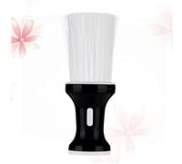 WOONEKY 1pc Professional Hair Cutting Brush for Barbers Neck Duster Tool for Quick Hair Removal Black Flat Shape Salon Brush Essential Accessory for Cosplay