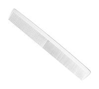 WOONEKY 1pc Professional Hair Cutting Comb Anti-static Titanium Steel Barber Tool Hairdressing Accessory for Thick Curly Straight Hair Silver Finish