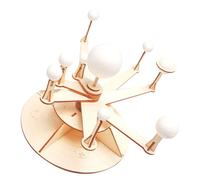 WOONEKY 1Set DIY Solar System Model Kit for Unfinished Wooden Planet Model Educational Space Themed Craft Enhance Creativity Imagination for Parent Bonding