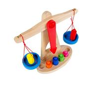 WOONEKY 1Set Educational Balance Scale for Teaching for Early Learning Develop Calculation Skills and Creativity Safe Surface for Years Old