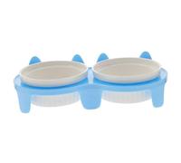 WOONEKY 1set Elevated Cat Bowl Stand Comfortable Feeding for Cats Kittens Easy to Clean Design Water Capacity Stylish
