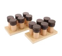 WOONEKY 1Set Montessori Sensory for Wooden Smell Training Plaything for Engaging Learning Aid for Home Preschool Safe Educational Tool
