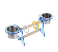 WOONEKY 1set Parrot Training Activity Stand Toy Bird Perch Rack for Playtime Exploration Easy to Install and Safe for Your Pet Bird