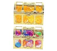 WOONEKY 1Set Pirate Treasure Chest Bath Kit Includes Diving Gems Ingot Coins Treasure Coins Swimming Pool for Ages for Pool Parties