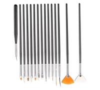 WOONEKY 1set Professional Nail Art Brush Nail Painting Tools for Fine Detailing Design Includes Brushes Dotting Pens for Artists Enthusiasts