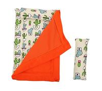 WOONEKY 1set Reptile for Lizards Snakes and Geckos Bed Soft Fleece Comfortable Sleeping Environment for Pets Beige Orange for Bearded Dragons and Hamsters