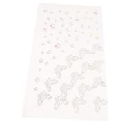 WOONEKY 1sheet Face Gems Self-adhesive Stickers for Body Jewels Makeup Decoration for Festivals and Events Easy Application Various Shapes Sparkling Rhinestones