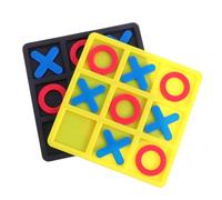 WOONEKY 2 Boxes Strategy Board Game Toe for Bright Colors and Smooth Edges Compact Lightweight Design for Family Indoor Play and Cognitive Skill Development