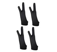 WOONEKY 2 Pairs Digital Drawing Glove Two-finger Artist Sketching Gloves Breathable Anti-friction for Graphics Tablets and Touch Screens Lightweight Flexible