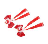 WOONEKY 2 Pairs Dragon Year Velvet Tassel Bow Hair Clips Chinese New Year Hair Accessories for Women Retro Hairpins Long Tassels Suitable for Festivals and Traditional Outfits