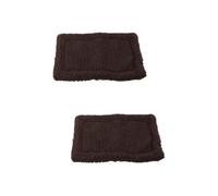 WOONEKY 2 Pcs 30x20cm Hamster Warm Cushion Small Pet Sleep Mat Washable Pet Supplies Grey