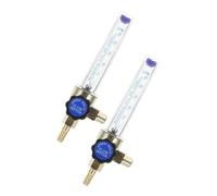 WOONEKY 2 Pcs Argon and Carbon Dioxide Flowmeter Regulator Gauge Portable Gas with Scale for Precise Measurement and Easy Installation