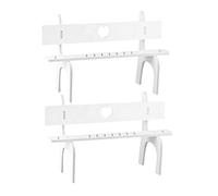 WOONEKY 2 Sets DIY Hanging Foot Doll Chairs of Compact Doll Sitting Stools for Creative Photo Props Easy Assembly Craft Furniture Small Decor