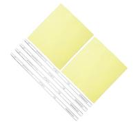 WOONEKY 2 Sets Electrostatic Experiment Glass Stick Set with Silk Cloth Friction Electrification Accessory for Junior High Physics Teaching Lightweight Portable Physics Random Color