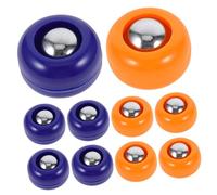 WOONEKY 20 Pcs Mini Shuffleboard Tabletop Game Set with PP Accessories Portable Curling and Bowling Balls for Indoor Outdoor Family Party Fun