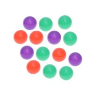 WOONEKY 200PCS Crush Ocean Balls for Macaron Mixed Mesh Bag for Playhouses Pools Ball Pits Bath Fun
