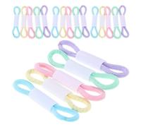 WOONEKY 200pcs Durable Pastel Color Foot Tags for Poultry Management Suitable for Chickens Quails Small Birds Easy Application for Stress Tracking