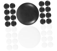 WOONEKY 200Pcs Go Chess Pieces Set 1.4Cm Diameter Resin Game Pieces for Board Games Black and White Stones Sturdy Craft Chess Beads for Travel and Educational Play