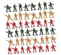 WOONEKY 200Pcs Military Soldier Figures Set 5CM Plastic Army Men Toys for Boys Miniature Soldiers Accessories for Play and Collecting