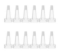 WOONEKY 200PCS Transparent Ampoule Bottle Dropper Tips with Antibackflow Design Easy-grip Vial Trumpet Caps for Precise Liquid Dispensing in Laboratory Clinical Dosing and Chemical Testing