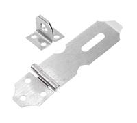 WOONEKY 20pcs 4-Inch Stainless Steel Padlock Hasp Latch Heavy Duty Door and Window Locking Clasp for Security and Anti-Theft Use