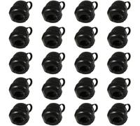 WOONEKY 20PCS Black Cable Glands Cord Connector Cable Sleeve Adapter for Power Cord Pass Through Accessories NPT Gland Joint for Electrical Wiring Management
